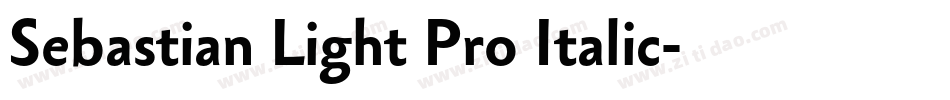 Sebastian Light Pro Italic字体转换